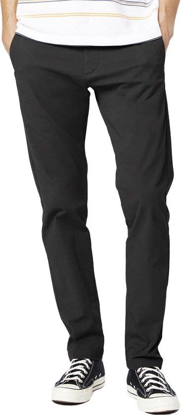 Dockers Smart 360 Flex Chino Slim Casual broek - Zwart - 33W / 32L