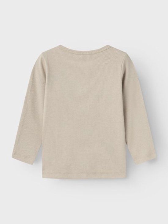 NAME IT MINI longsleeve NMMKAB - beige - Maat 86 - Mannen - Katoen - Lente/Zomer 2023