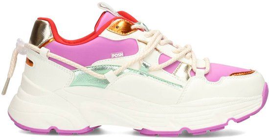 POSH by Poelman MADEE Dames Sneaker Multicolor (combinatie) Maat 38 - Lente/Zomer 2025