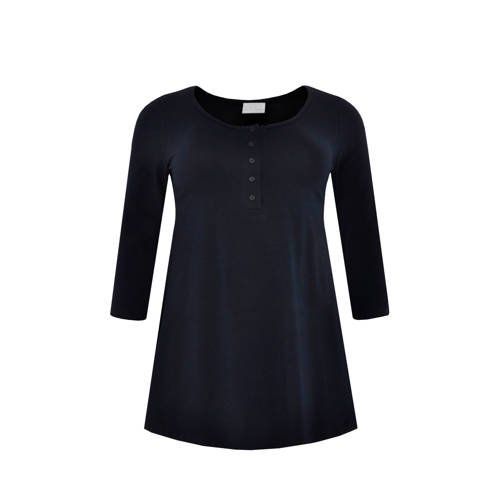 Yoek tuniek met biologisch katoen donkerblauw - Blauw