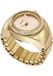 Fossil Ring horloge voor dames, Quartz uurwerk met twee handen en een roestvrij stalen band, Goudkleurig en perzik, 15 mm
