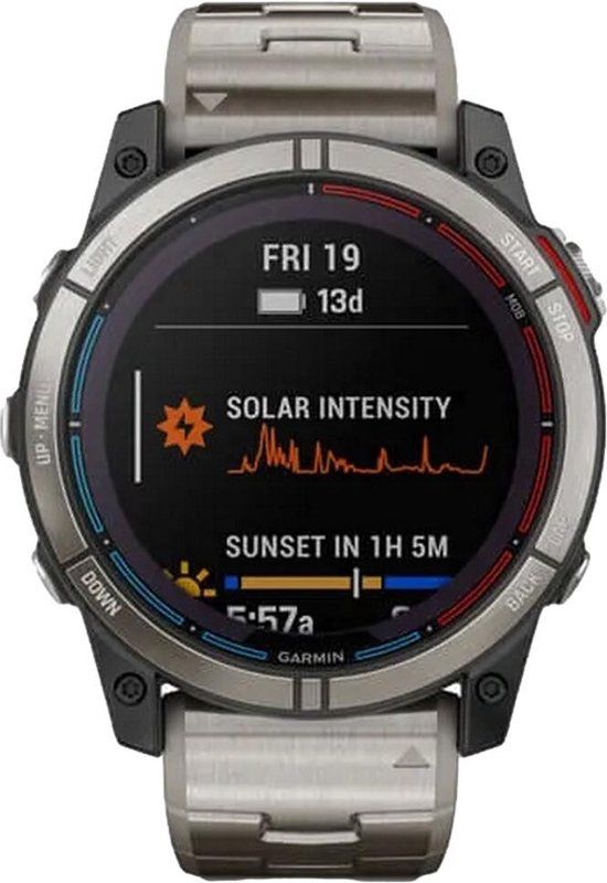 Garmin Quatix 7X Sapphire Solar Titan Smartwatch - 010-02541-61 + Extra Band
