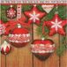 duni 20x Kerst thema servetten 33 x 33 cm