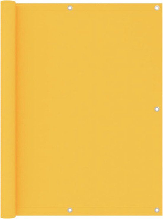 vidaXL Balkonscherm - 120x500 cm - Oxford stof - Geel