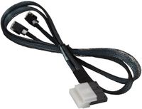 Supermicro CBL-SAST-0826 - 0.7 m - Slimline SAS - 2x MiniSAS - Straight - Straight - Black