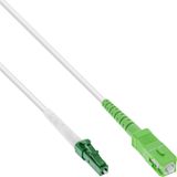 InLine 88410 FTTH Glasvezelkabel 10 m LC SC OS2 Wit