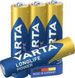 Varta AAA Alkaline Batterijen - 4 stuks