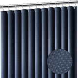 Clara Clark Marineblauw douchegordijn - douchegordijnen voor badkamer, wafel douchegordijn stof, badkamer gordijn, stoffen douchegordijn 180 x 180 cm (71 x 71 inch), hotelstijl doek douchegordijn