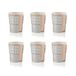 GUZZINI Set van 6 universele glazen, Tiffany, taupe, accessoires voor thuis