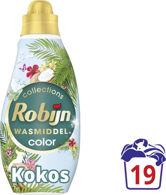 Robijn Klein & Krachtig vloeibaar wasmiddel Kokos Sensation 665 ml (19 wasbeurten)