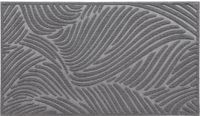 Luance Deurmat Vague - donkergrijs - rubber - rechthoek - 75 x 44 cm