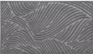 Luance Deurmat Vague - donkergrijs - rubber - rechthoek - 75 x 44 cm