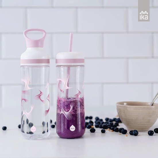 Equa BPA free waterfles met smoothie cup - Uitvoering: Beat