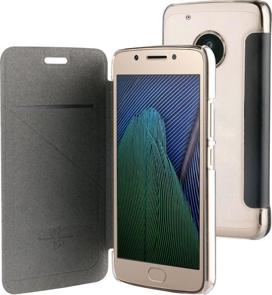 Muvit Folio case - zwart - voor Motorola Moto G5 Plus
