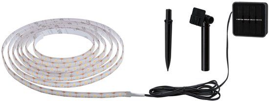 Paulmann Solar LED Strip - 3m - Warm White - Black - Outdoor - 0.3W