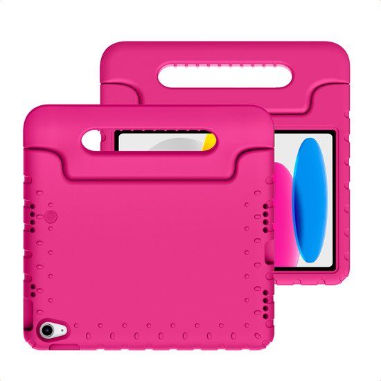 imoshion Tablet Hoes Kinderen - Geschikt voor Apple iPad 11 2025 A16 / iPad 10e generatie (2022) 10.9 inch - Kidsproof Kinder Hoes - Roze