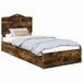vidaXL - Opbergbed - Rook Eiken - 90 x 190 cm