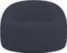 Bananair - Pouf housse amovible - Velours côtelé épais - Pouf adultes - Bleu nuit - 100 cm