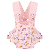GAGAKU Poppendrager Poppenaccessoires Gevulde Dierendrager met verstelbare bandjes voor kinderen - Roze (Sterren)