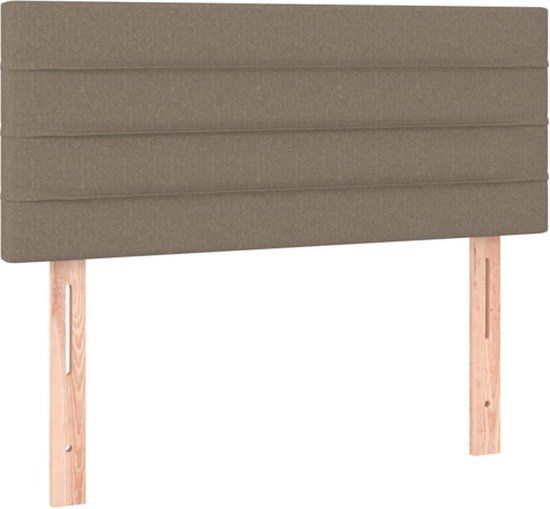 vidaXL Hoofdbord 100x5x78/88 cm stof taupe