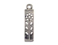 INNSPIRO Mooie bedels metalen hanger bloem met steel, 4 x 20 mm, 25 stuks, 8x16mm., Metaal, Geen edelsteen