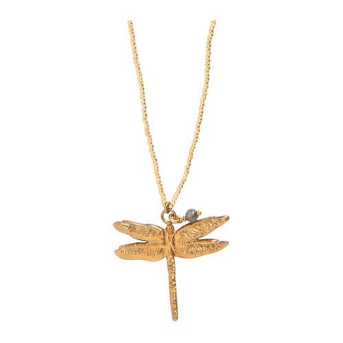A Beautiful Story ketting Paradise Labradoriet goudkleurig