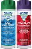 Nikwax Twin Down Wash Direct Wasmiddel 300ml & Down Proof Impregneermiddel 300ml