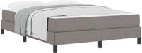 vidaXL Boxspringbed Taupe 140 x 200 cm Stof