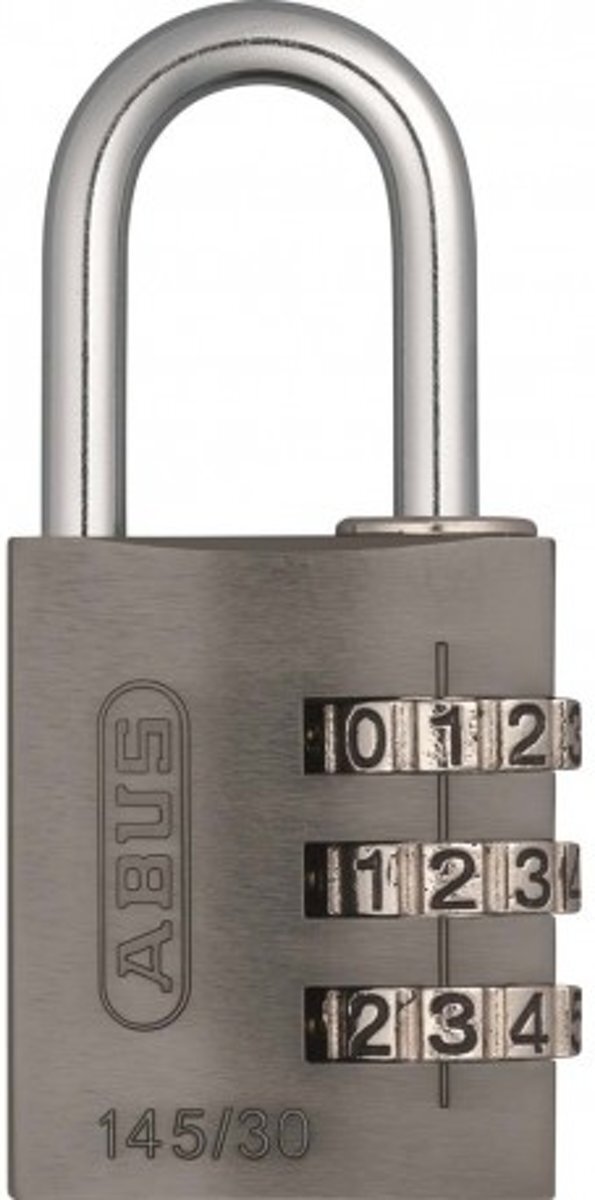 Abus cijfer hangslot 145/30 titanium