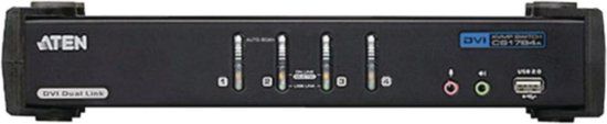 Aten CS1784A DVI Dual Link + USB + Audio KVM Switch 4 naar 1