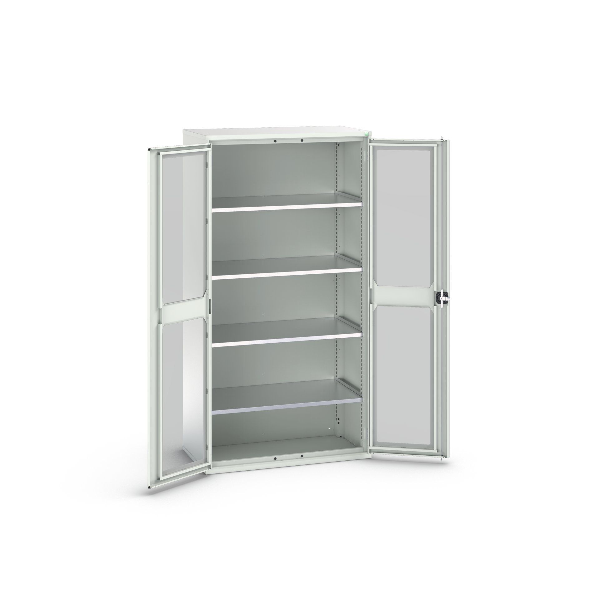 Bott Verso Systeemkast | 1050x550x2000mm | 4 Legborden | 2 Raamdeuren | RAL 7035