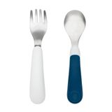 OXO tot Vork & lepel - Bestek baby en kind - Oefenbestek - Bleu marine