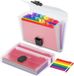 Accordéon Organisateur de Reçus - 2Pcs Mini 13 Poches A6 Organisateur de Fichiers en Plastique