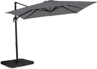 VONROC Premium Zweefparasol Pisogne 300x300m - Grijs