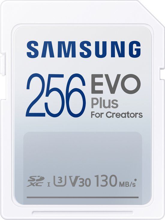 Samsung EVO Plus 256GB SDXC UHS-I - 130MB/s - V30