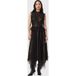 AllSaints Robe en tulle Lola Or métallisé