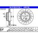 ATE Lot De 2 Disques De Frein 24.0126-0136.1 Mercedes-benz 211 423 10 12