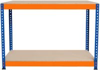 MonsterShop S-rax Werkbank 120x45x90cm Blauw/Oranje Max 600kg