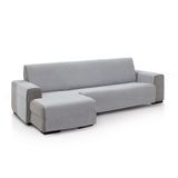 FAVERTI® Pego Bankovertrek voor hoekbank, 240 cm (vooraanzicht), chenille, extra zacht gevoel, gemaakt in Spanje, met gerecycled materiaal, lichtgrijs