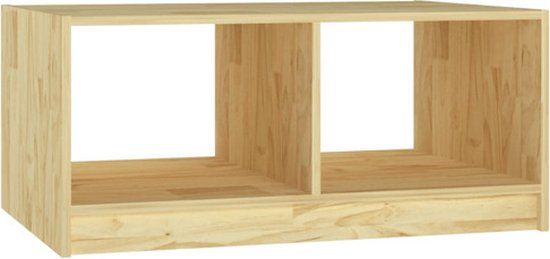 vidaXL Salontafel 75x50x33,5 cm Massief Grenenhout Naturel