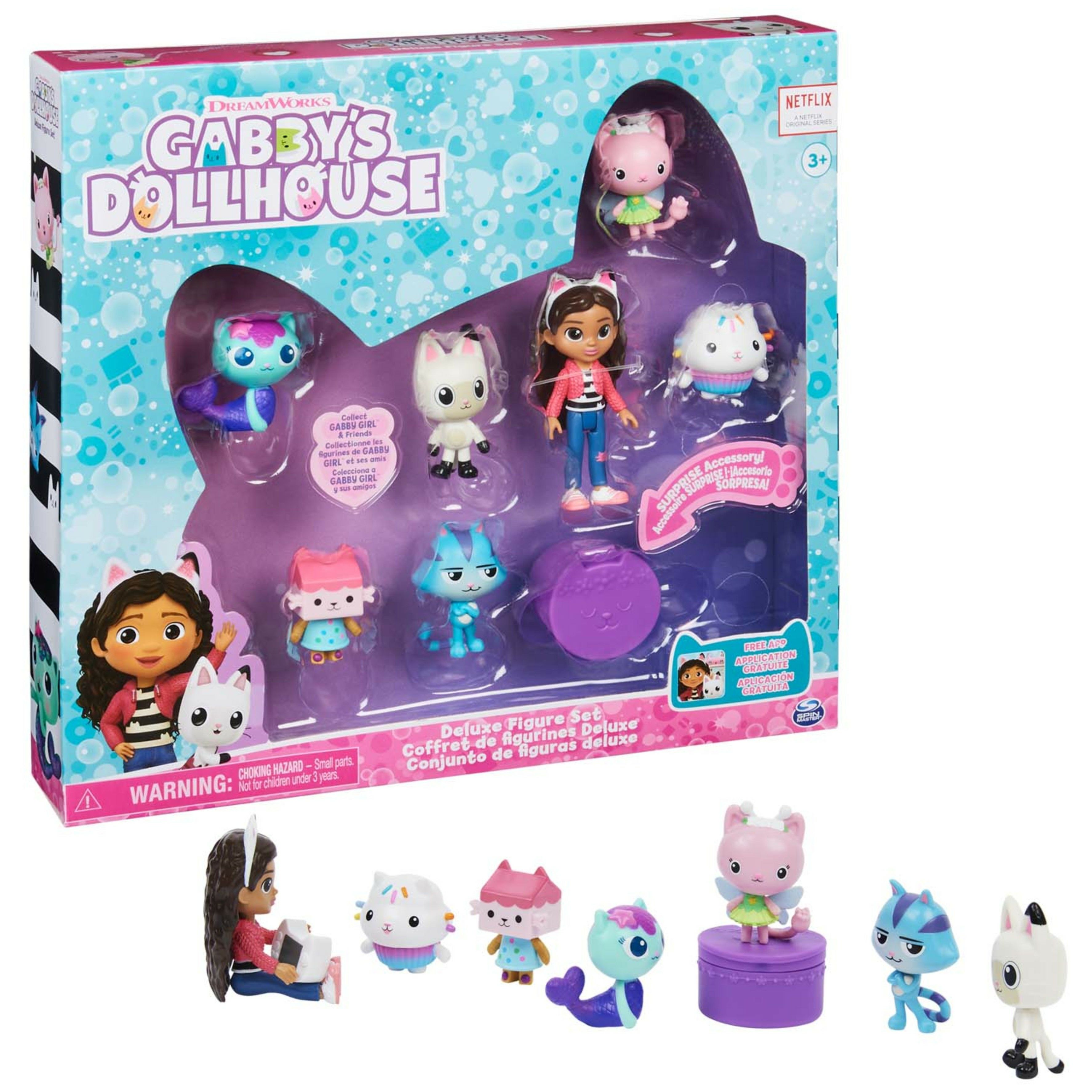 Spin Master Gabby's Dollhouse - Speelfigurenset met Gabby, 6 katjes en 1 poppenhuispakketje - 3+ jaar