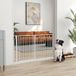Trixie Barrière de sécurité pour chien en acier et ABS, extensible 75-145 cm, idéale pour escaliers et portes, blanc
