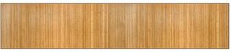 vidaXL - Vloerkleed - rechthoekig - 80x400 cm - bamboe - naturel