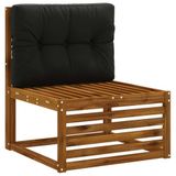 vidaXL Pallet Rugkussen VIANEN 100% Polyester Zwart 70 x 60 x 12 cm