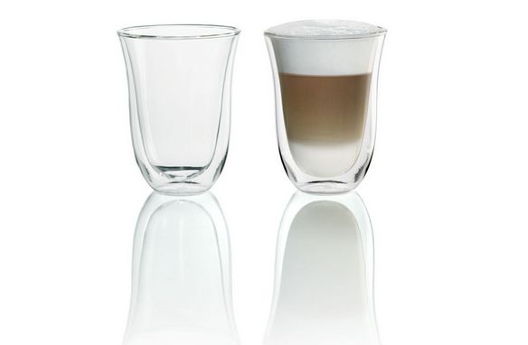 De'Longhi Latte Macchiato Glazen Set - 220ml - Set van 2