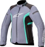 Alpinestars Stella T-Kira V2 Waterdichte dames motorfiets textiel jas - Lichtgrijs/zwart - S