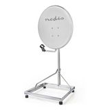 Nedis Balkonstandaard voor Satellietschotel - 1.00 m Mast - 90 cm Schotel - Zilver