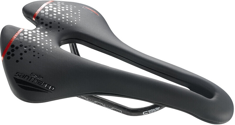 Selle San Marco Aspide Short Carbon FX Zadel Open-Fit, zwart