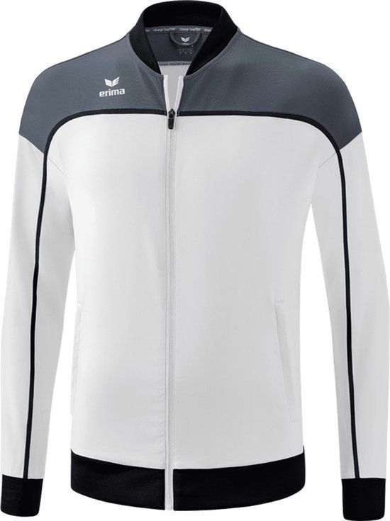 Erima Change Presentatiejack Heren - Wit / Slate Grey / Zwart - Maat: S