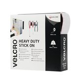 Velcro Zelfklevende rol, industrieel, zeer robuust, dubbelzijdig, wit, 50 mm x 100 mm